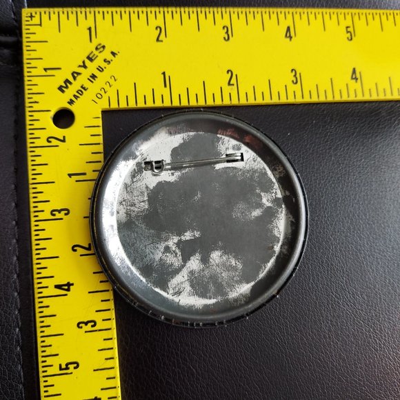Pin Elvis Forever Vintage Button Pinback 3 " - Picture 7 of 7